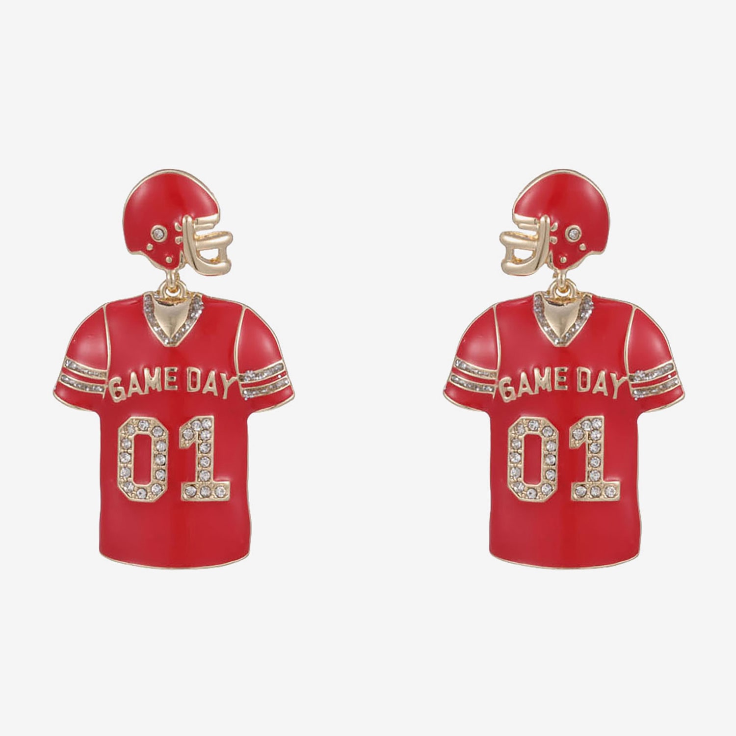 Mixit Game Day Womens Drop Earrings