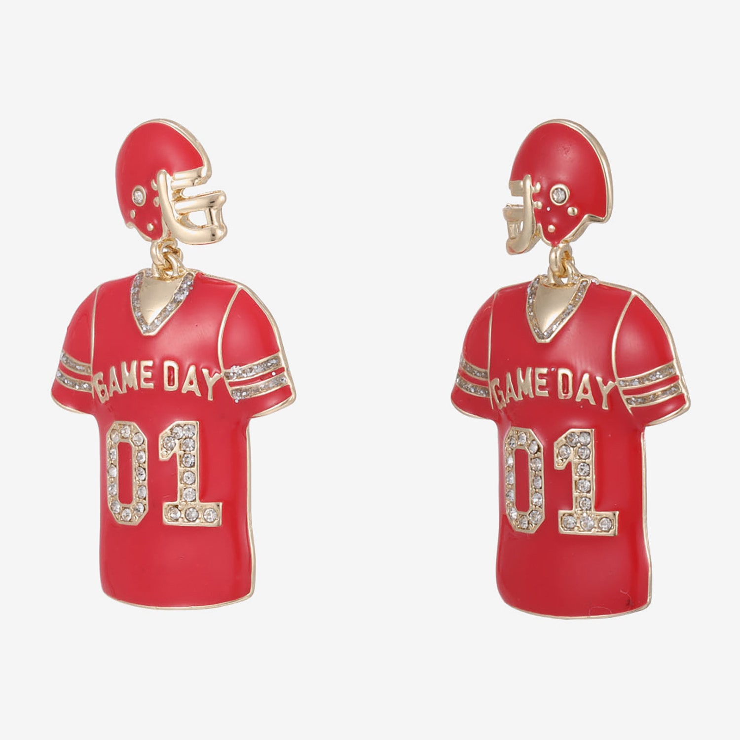 Mixit Game Day Womens Drop Earrings
