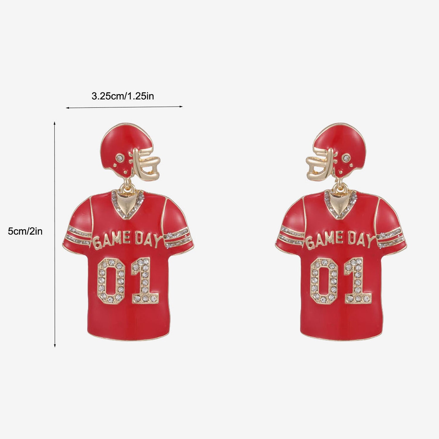 Mixit Game Day Womens Drop Earrings