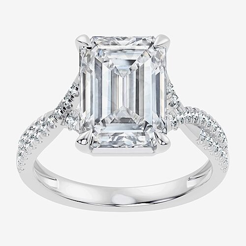 Modern Bride Signature By  (g / Vs2-si1) Womens 5 1/2 Ct. T.w. Lab Grown White Diamond 10k Gold Side