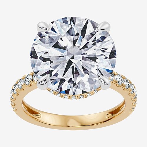Modern Bride Signature By  (g / Vs2-si1) Womens 10 1/2 Ct. T.w. Lab Grown White Diamond 14k Gold Roun In Yellow