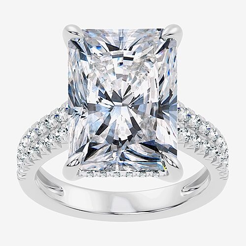Modern Bride Signature By  (g / Vs2-si1) Womens 10 1/2 Ct. T.w. Lab Grown White Diamond 14k Gold Rect