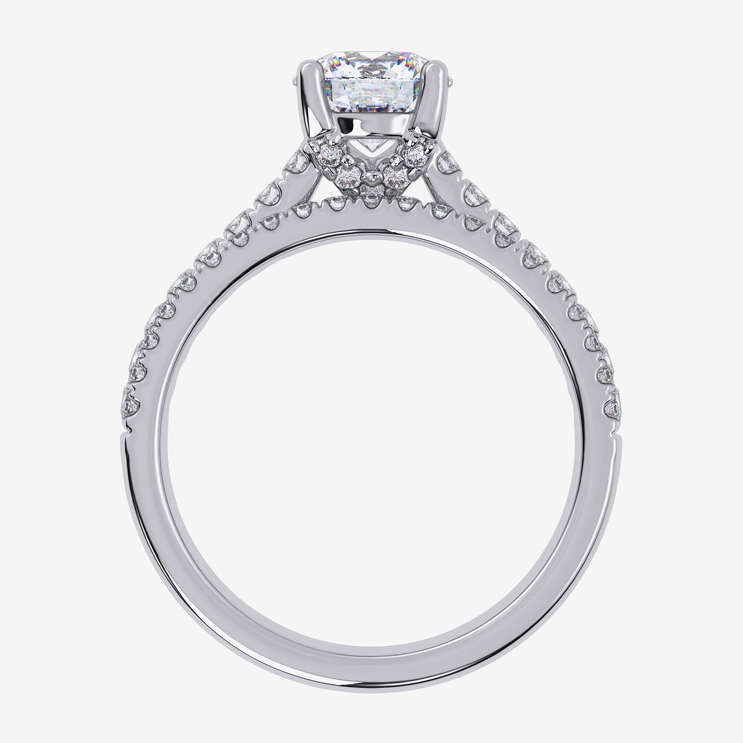 Signature By Modern Bride (F / Vs2-Si1) Womens 3 1/2 CT. T.W Lab Grown White Diamond Sterling Silver Oval Side Stone Bridal Set