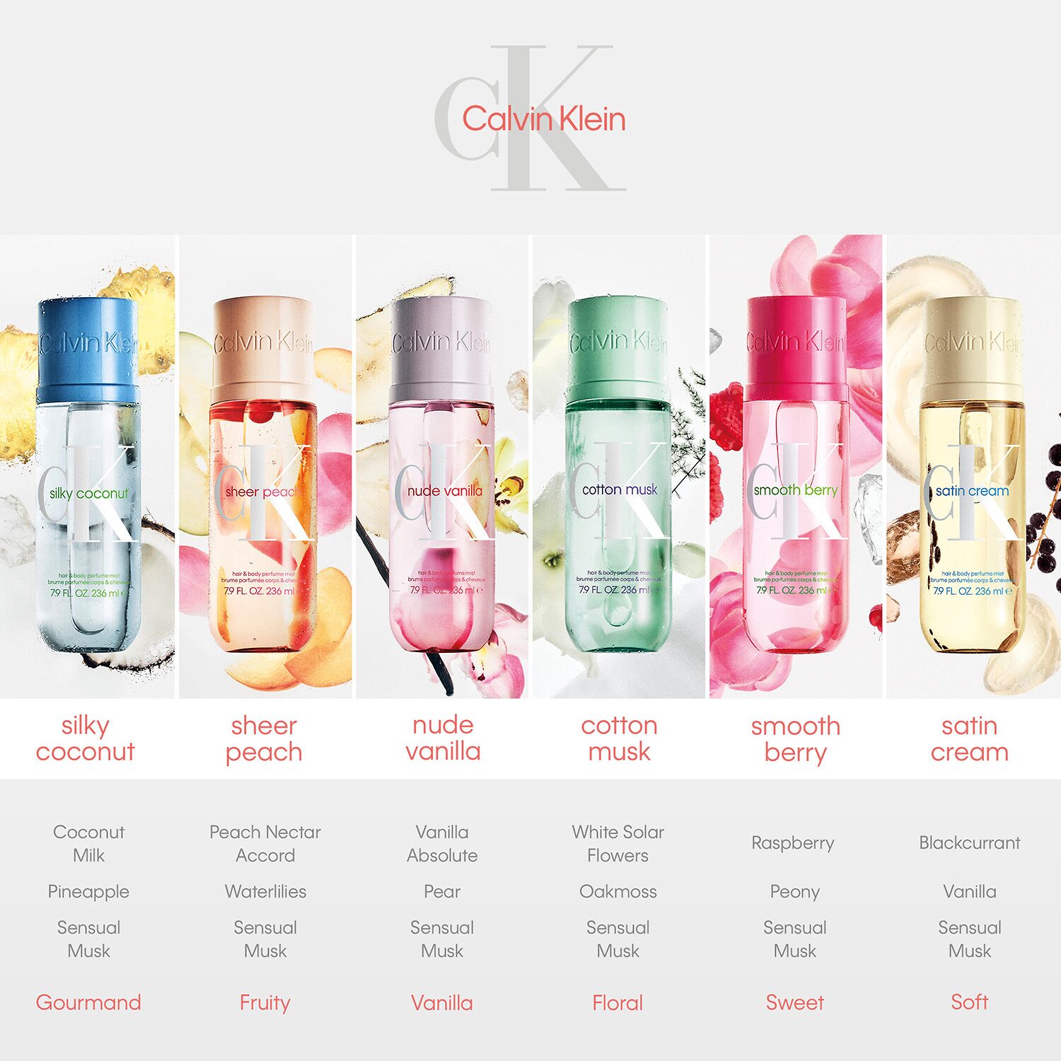Calvin Klein Silky Coconut Hair & Body Perfume Mist