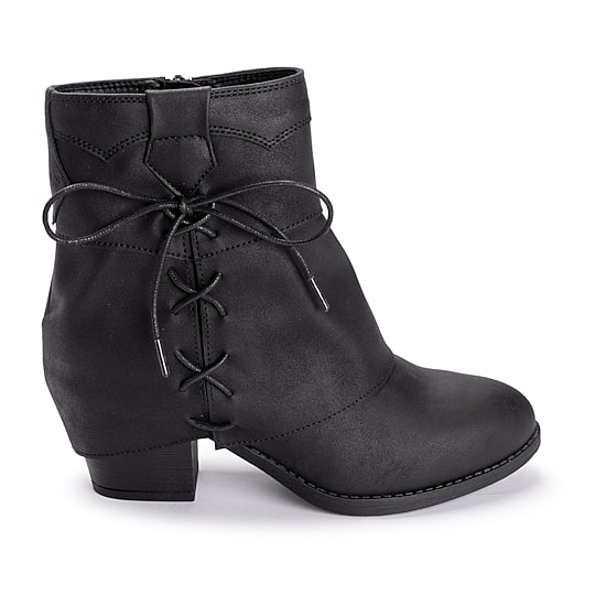 Muk Luks Womens Women'S Ml Footwear Chunky Heel Booties