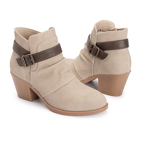 Muk Luks Womens Women'S Ml Footwear Block Heel Booties