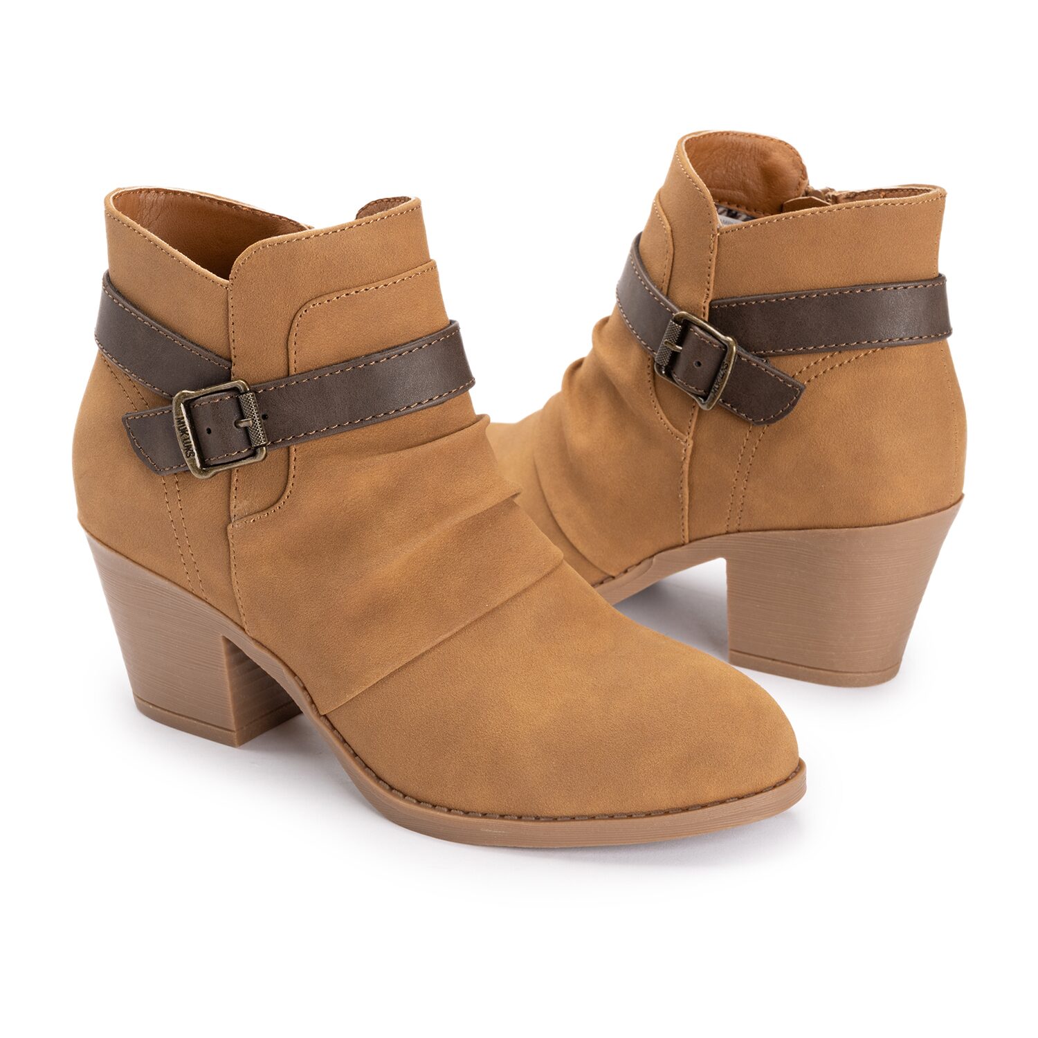 Muk Luks Womens Women'S Ml Footwear Chunky Heel Booties