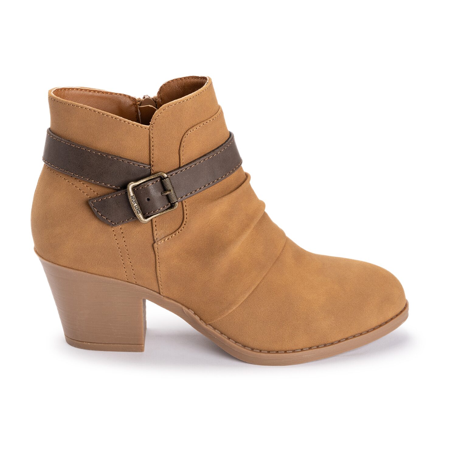 Muk Luks Womens Women'S Ml Footwear Chunky Heel Booties