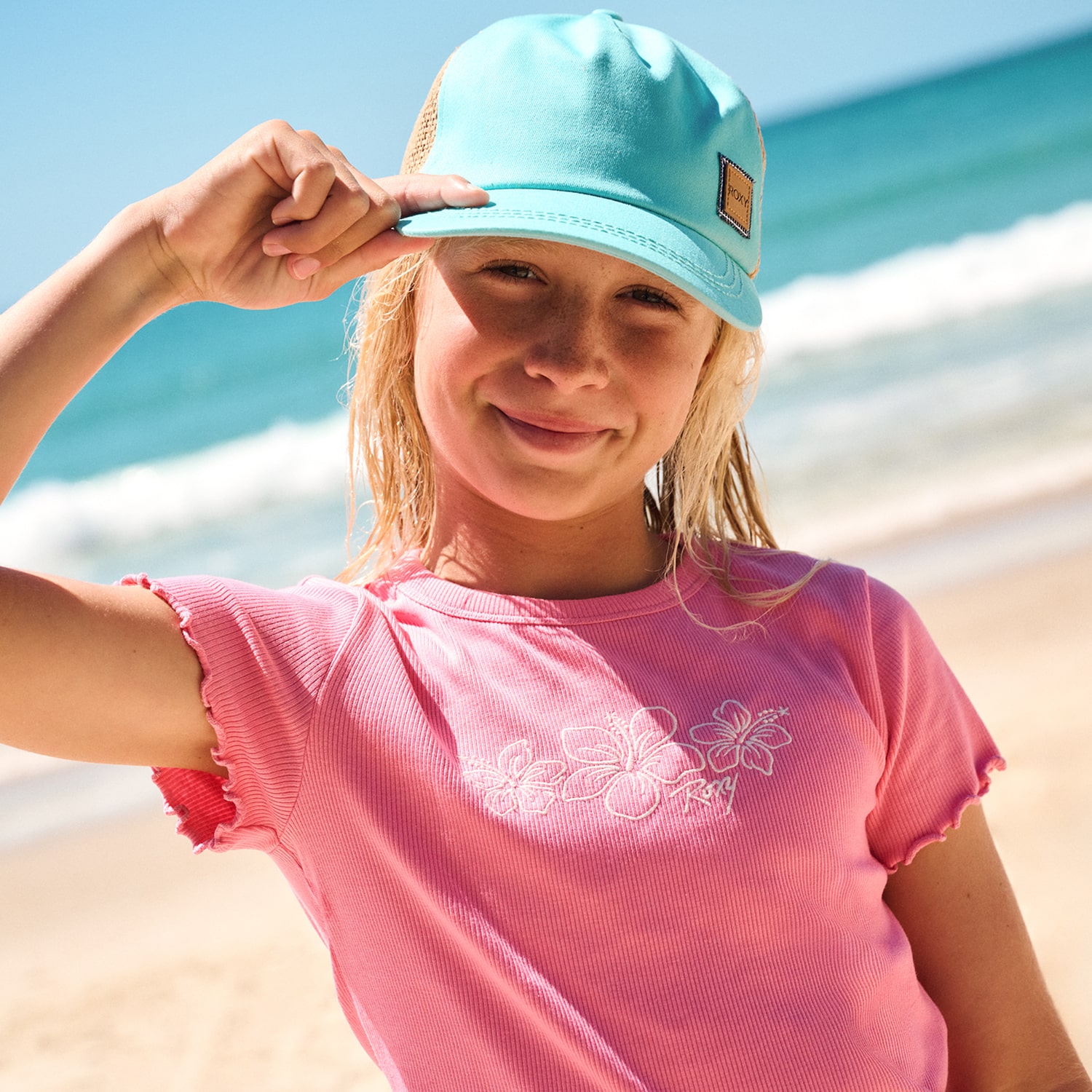Roxy Big Kid Girls Crew Neck Short Sleeve T-Shirt
