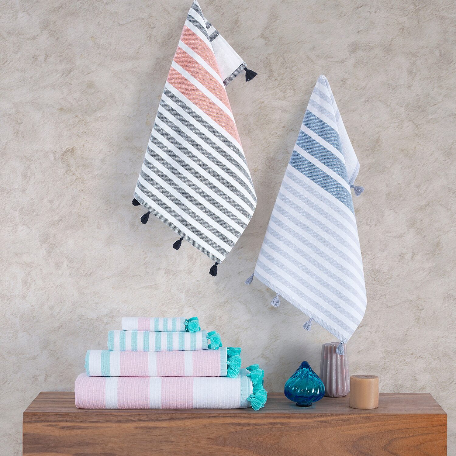 Depera Home Turkish Cotton -pc. Bath Towel Set