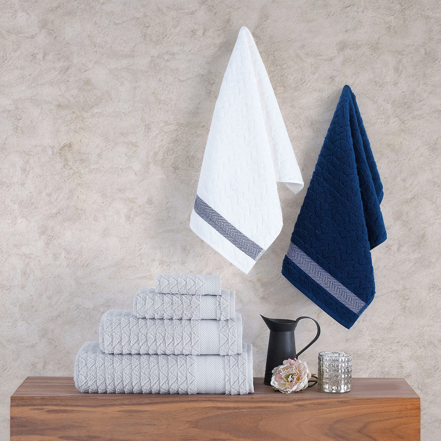 Depera Home Turkish Cotton -pc. Bath Towel Set