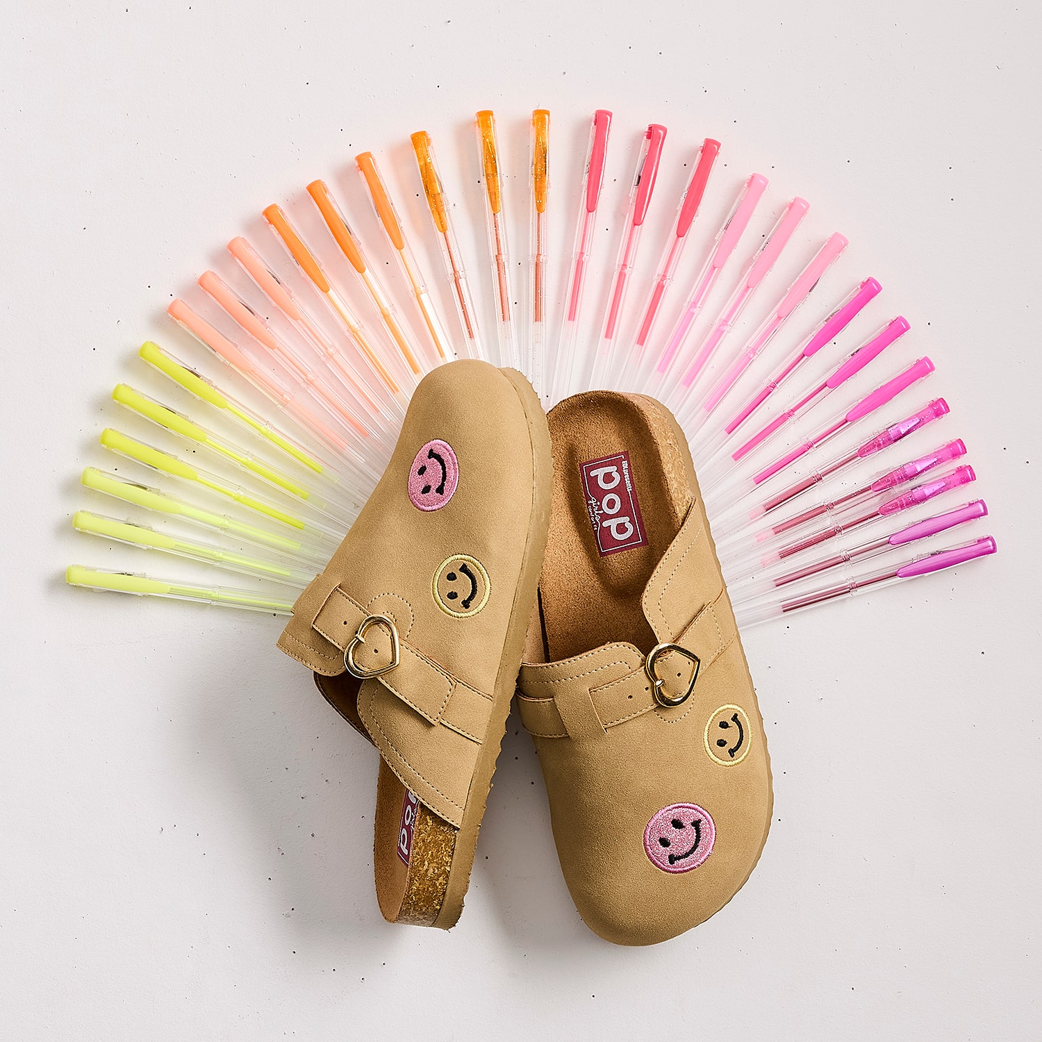 Pop Mynna Girls Round Closed Toe Mules