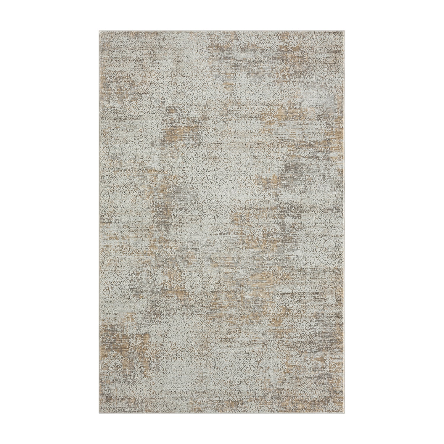 LR Home Willow Damask Indoor Rectangular Area Rug