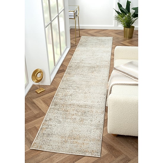 LR HOME Willow Distress Indoor Rectangular Runner