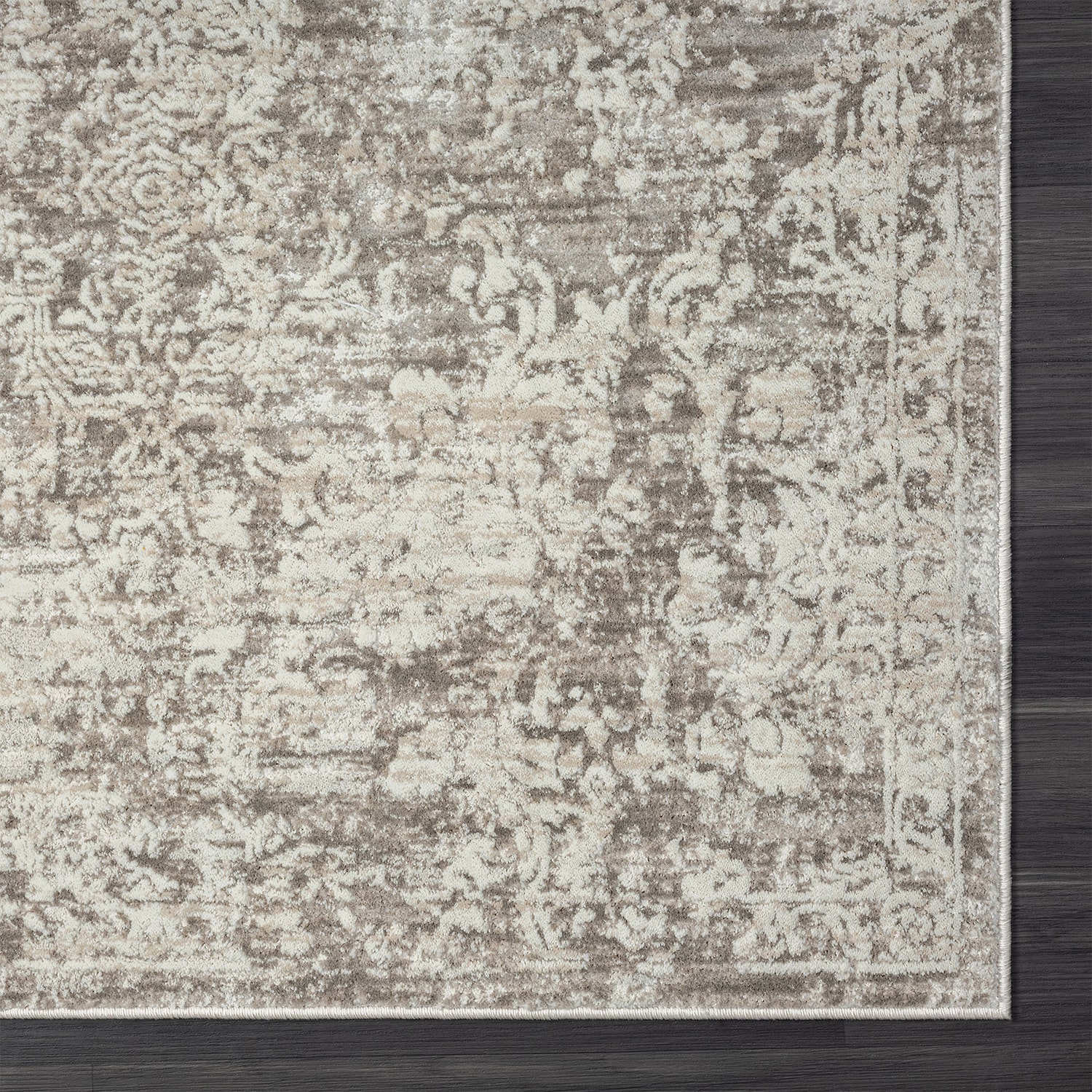 LR Home Willow Bordered Indoor Rectangular Area Rug