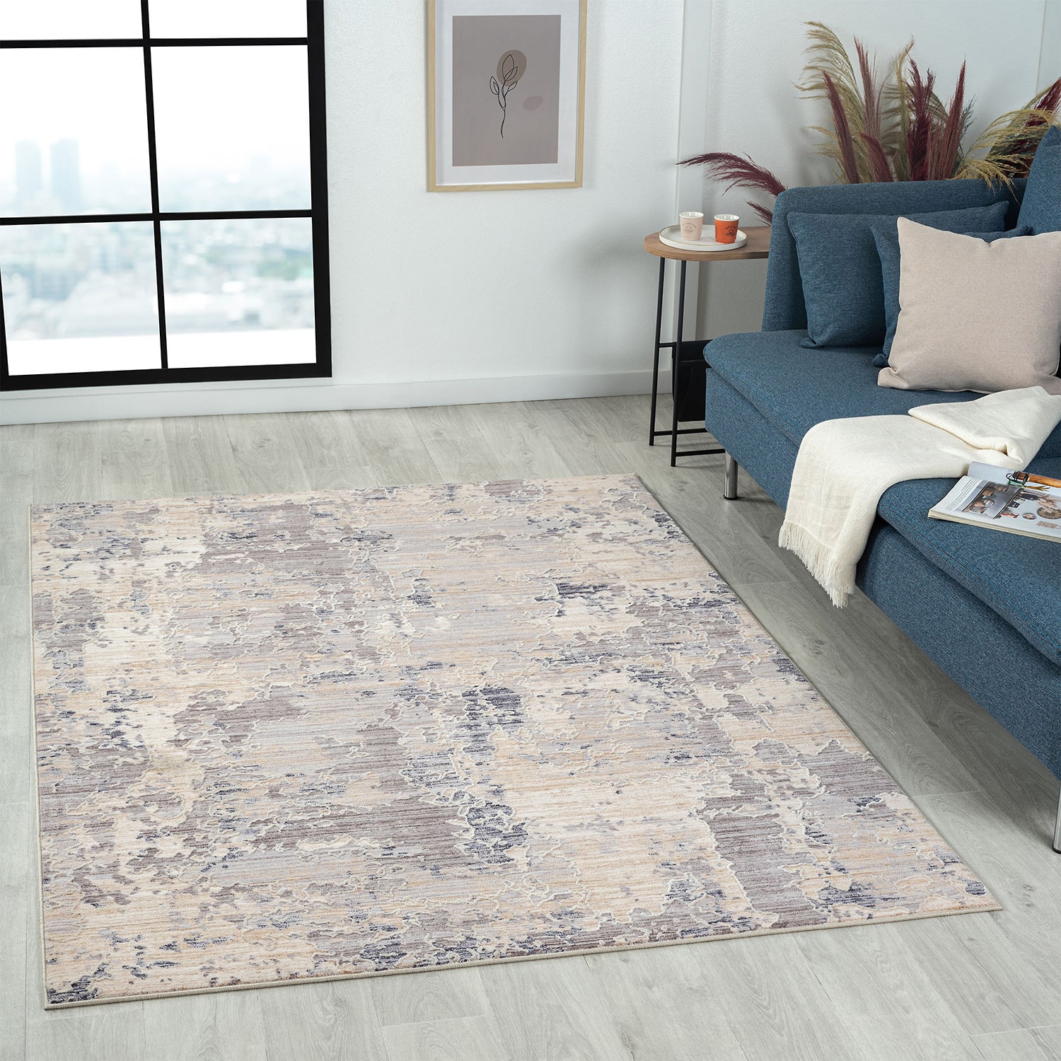 LR Home Dazia Abstract Indoor Rectangular Area Rug