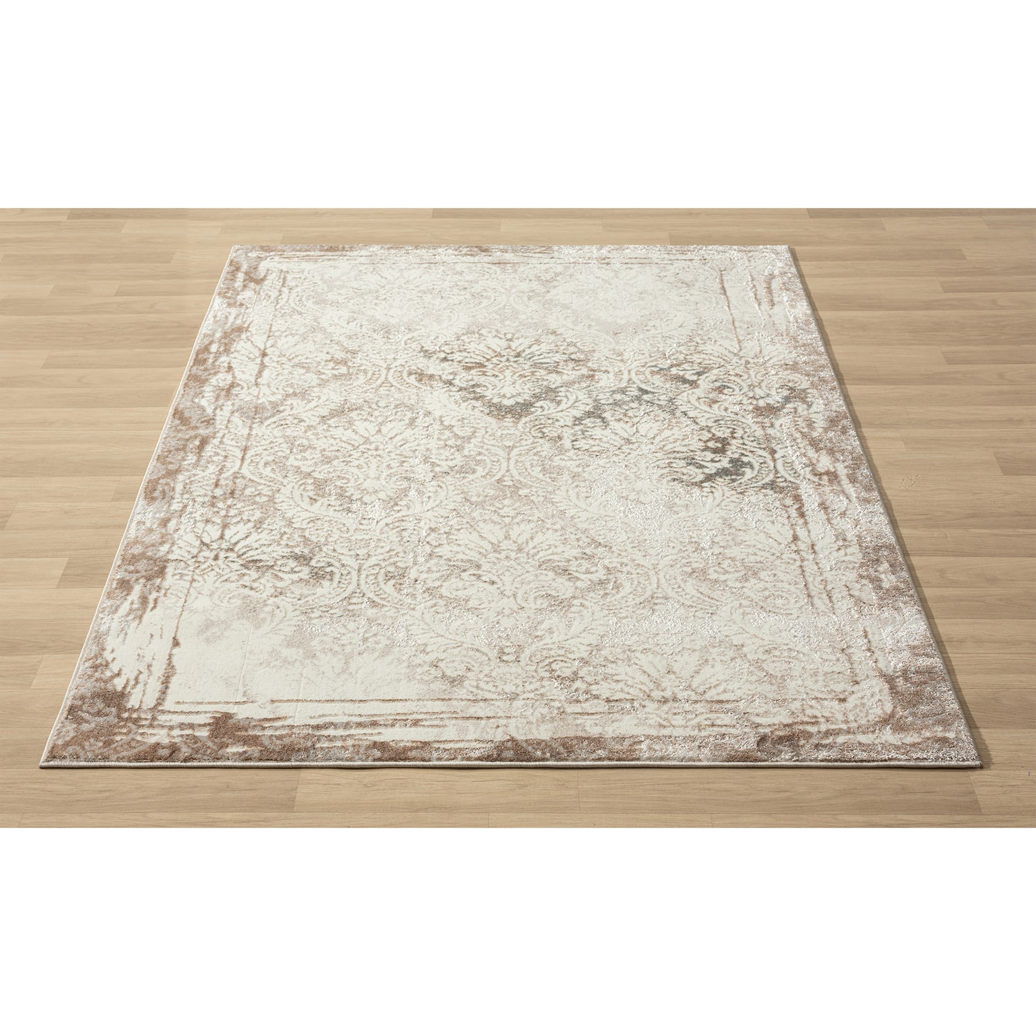LR Home Antoine Damask Indoor Rectangular Area Rug