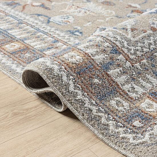 LR Home Riley Floral Washable Indoor Rectangular Area Rug