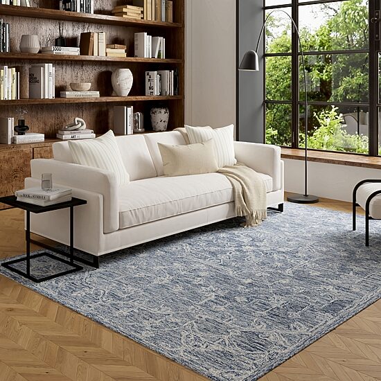 LR Home Gelle Floral Hand Tufted Indoor Rectangular Area Rug