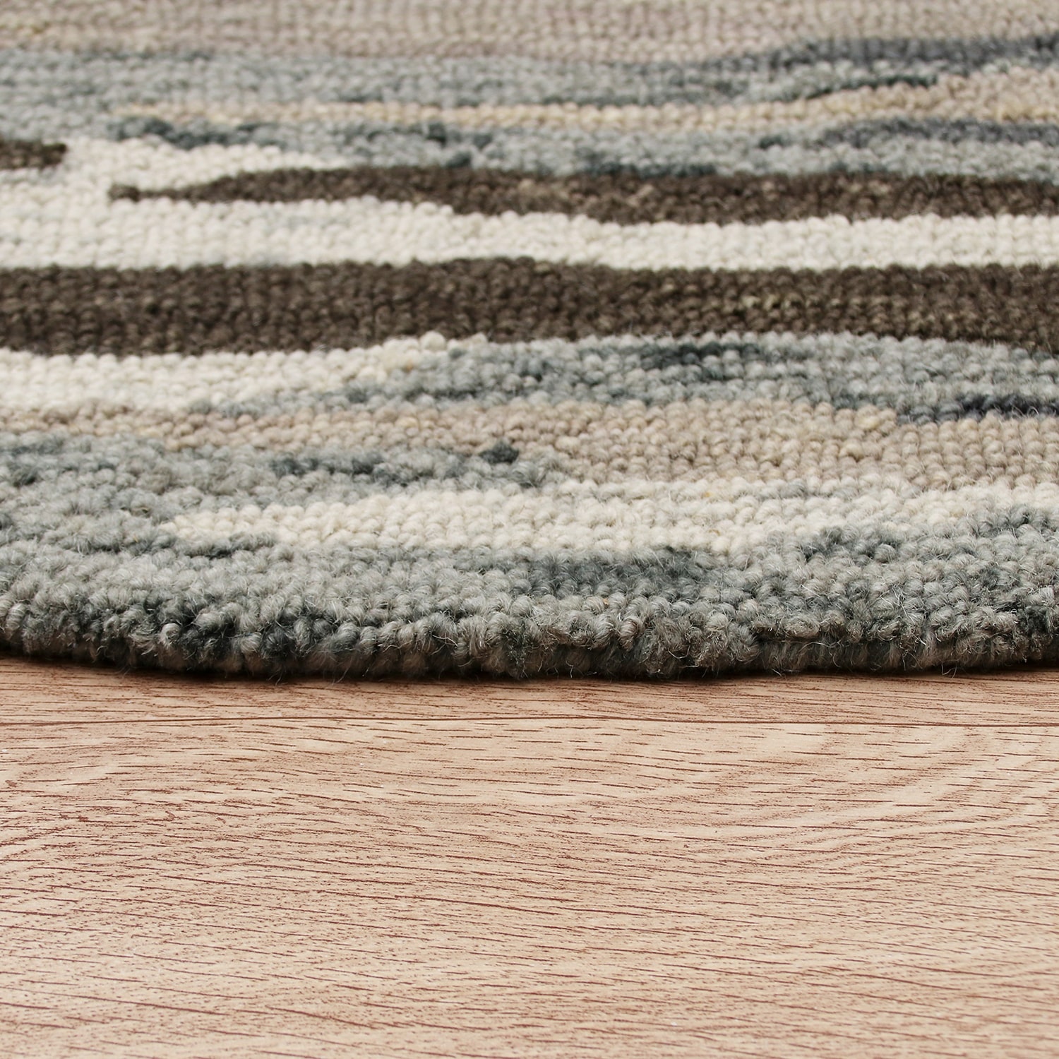 LR HOME Sindy Casual Indoor Round Area Rug