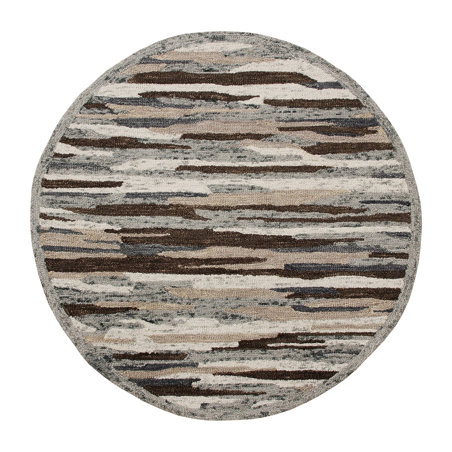 LR HOME Sindy Casual Indoor Round Area Rug