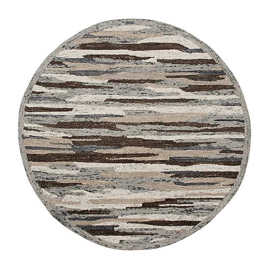 LR HOME Sindy Casual Indoor Round Area Rug