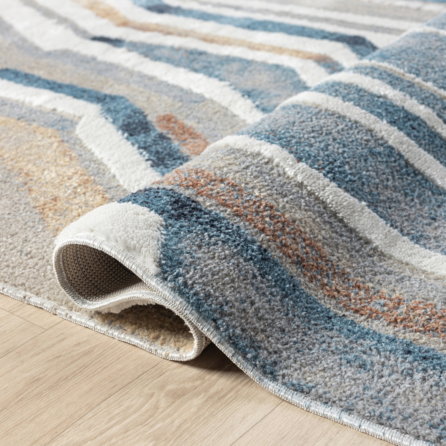 LR Home Riley Abstract Washable Indoor Rectangular Area Rug