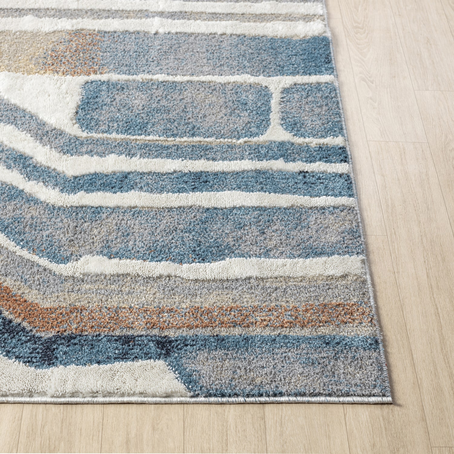 LR Home Riley Abstract Washable Indoor Rectangular Area Rug