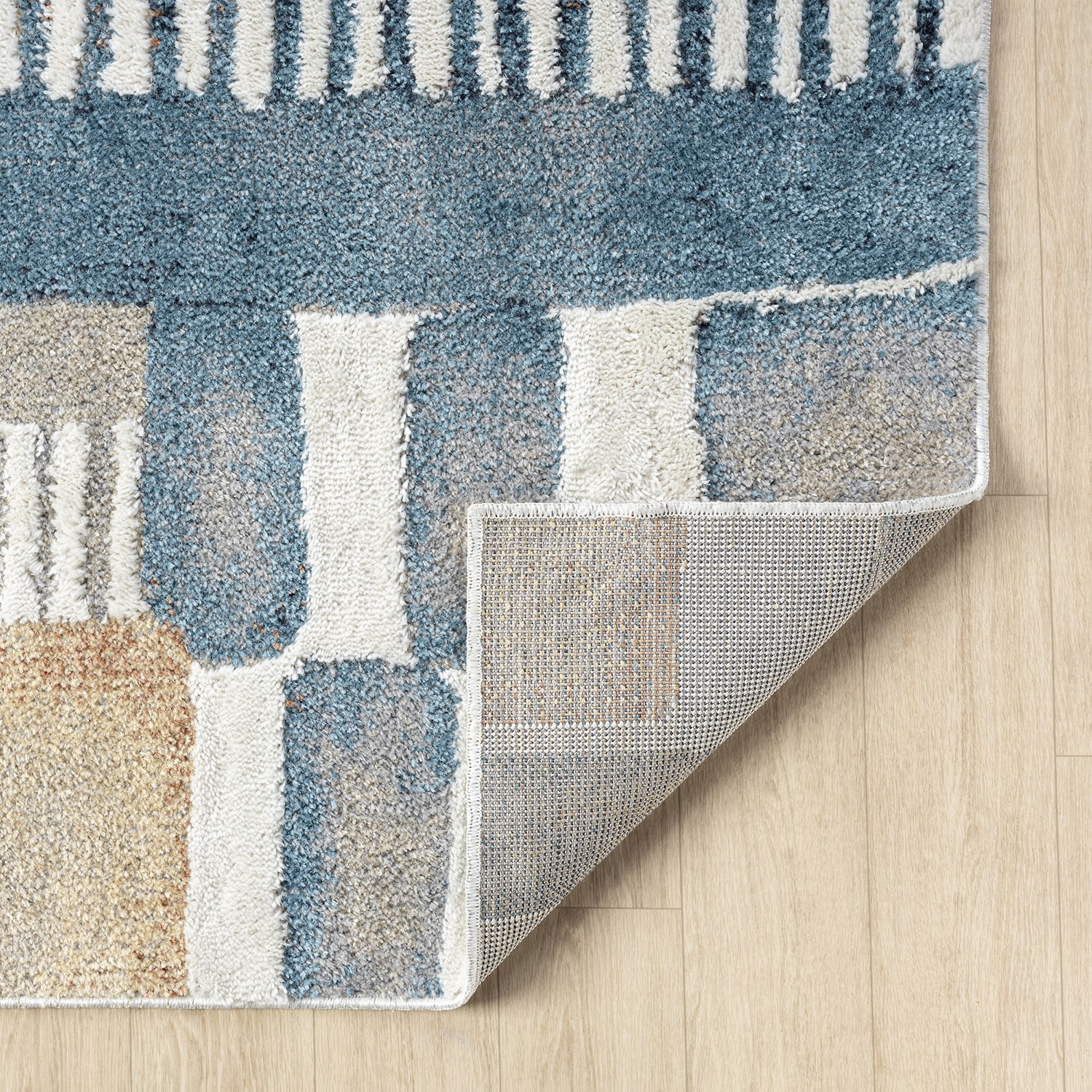 LR Home Riley Abstract Washable Indoor Rectangular Area Rug