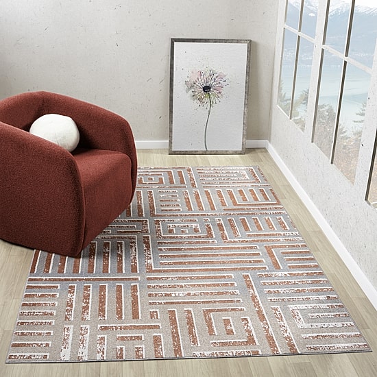 LR HOME Riley Washable Rectangle Accent Rugs