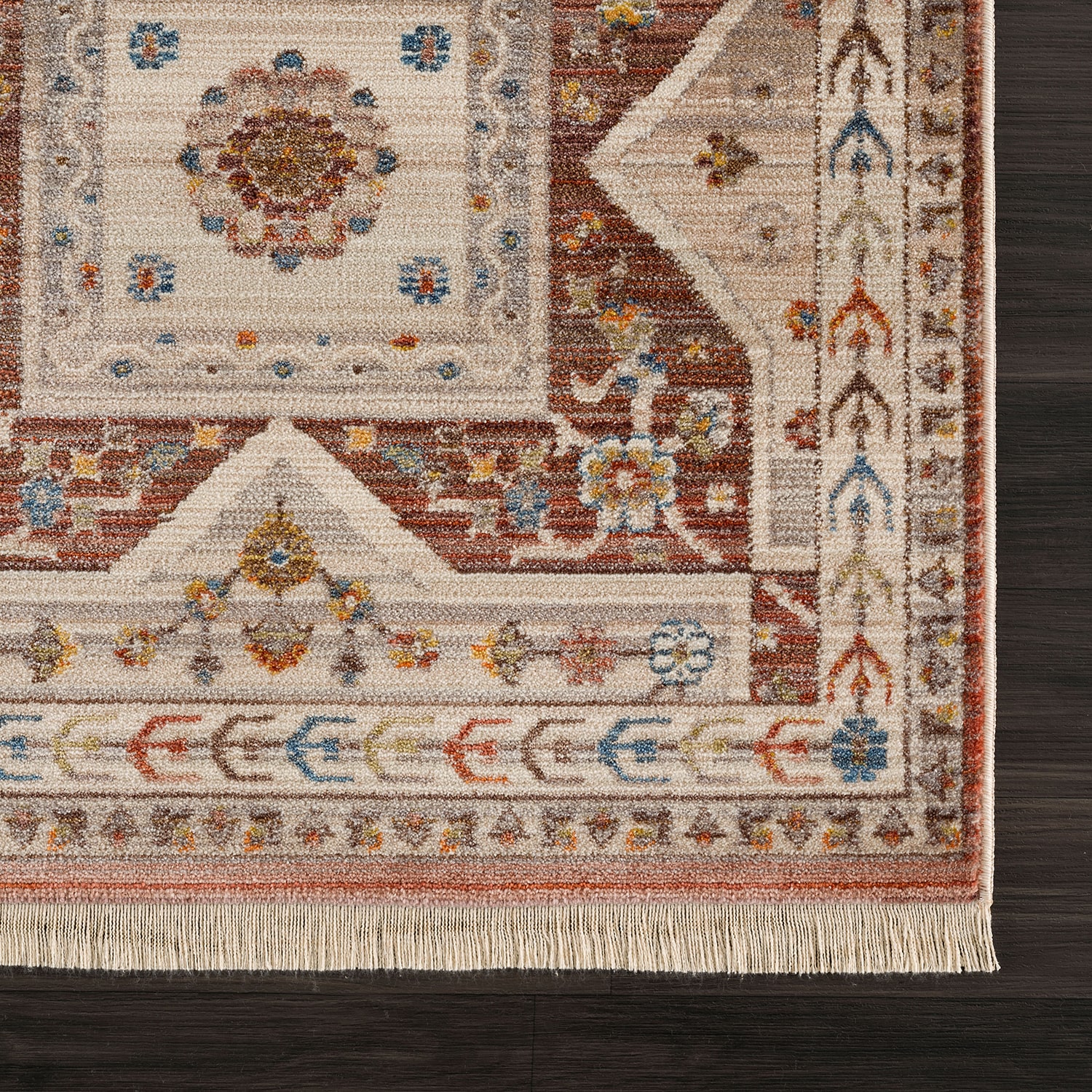 LR Home Olivia Medallion Indoor Rectangular Area Rug