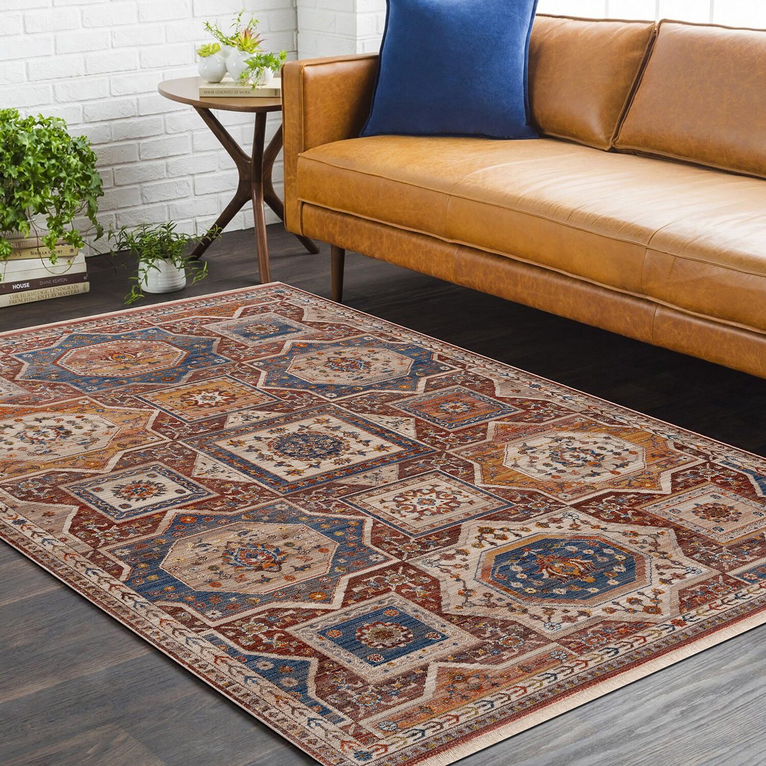 LR Home Olivia Medallion Indoor Rectangular Area Rug