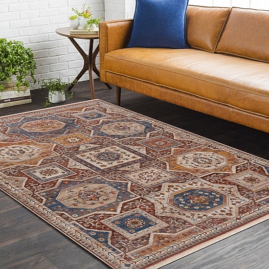 LR HOME Olivia Vintage Indoor Rectangular Area Rug