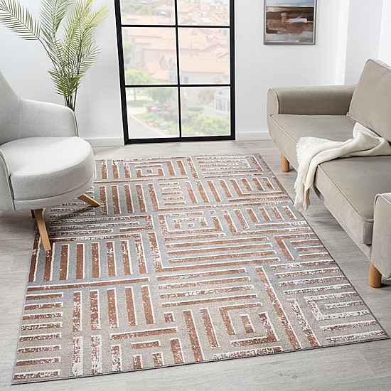LR HOME Riley Washable Rectangle Accent Rugs