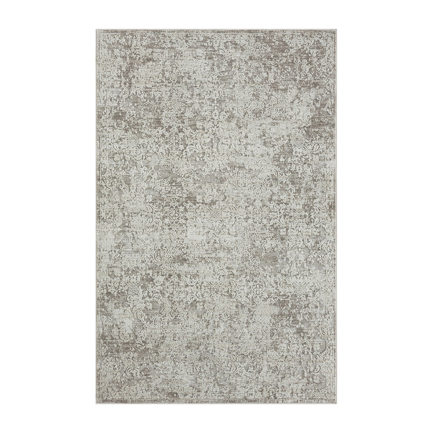 LR Home Willow Bordered Indoor Rectangular Area Rug