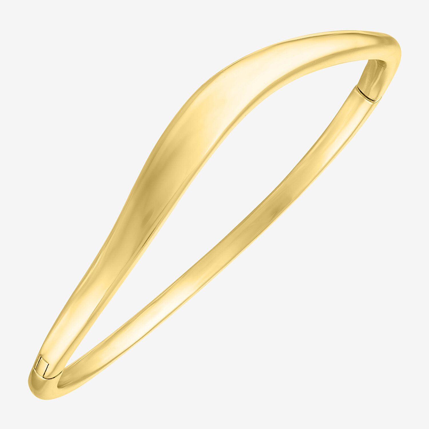 Bold Addiction Womens 14K Gold Over Brass Bangle Bracelet