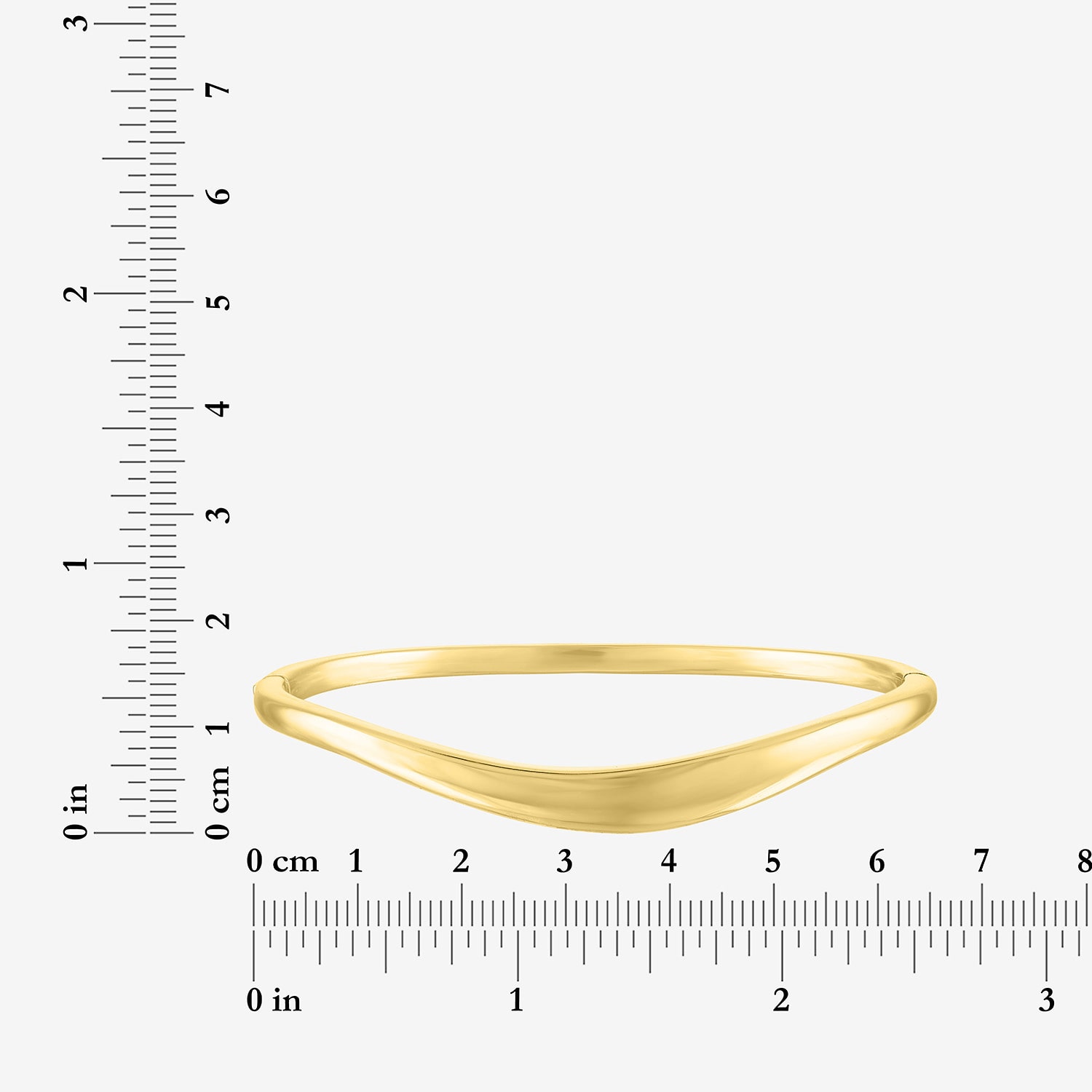 Bold Addiction Womens 14K Gold Over Brass Bangle Bracelet