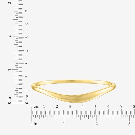 Bold Addiction Womens 14K Gold Over Brass Bangle Bracelet