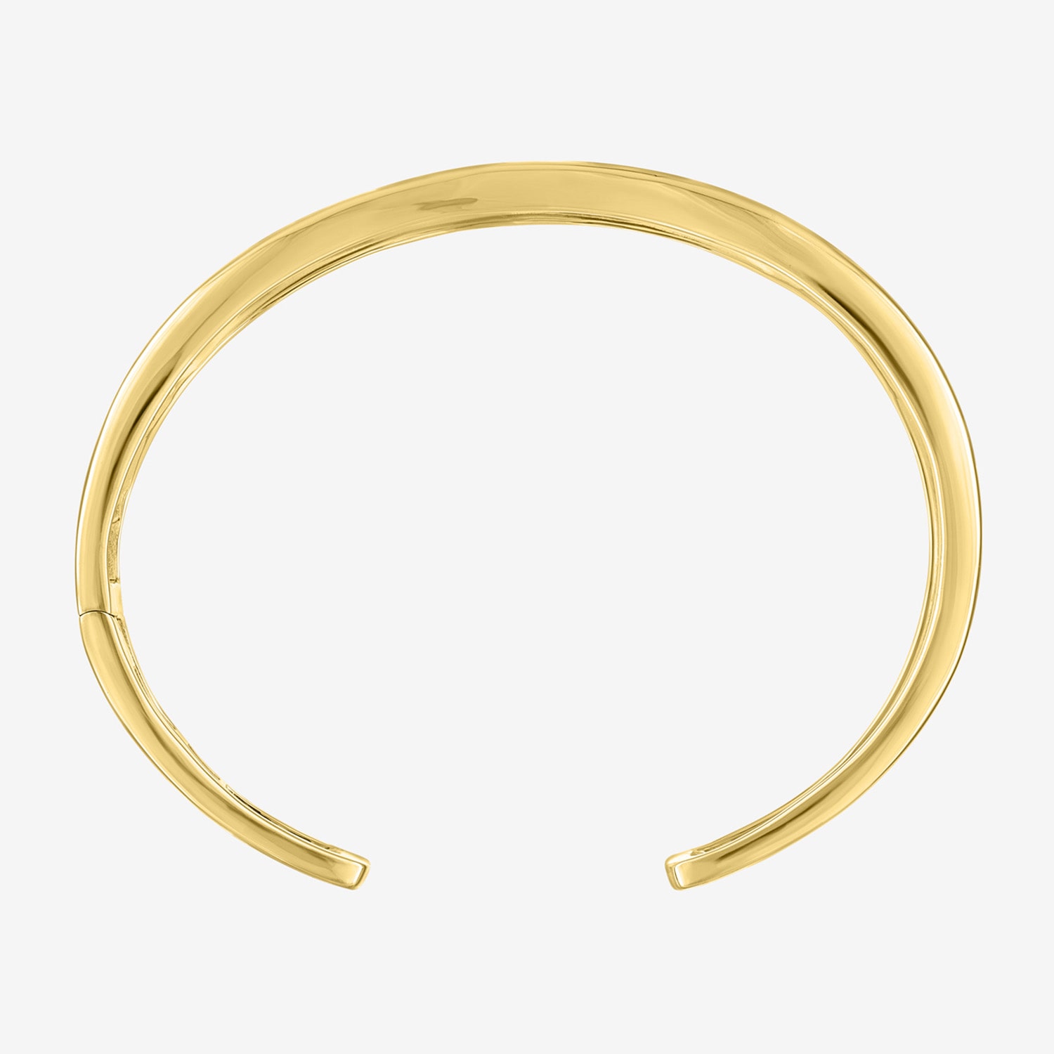 Bold Addiction Womens 14K Gold Over Brass Bangle Bracelet