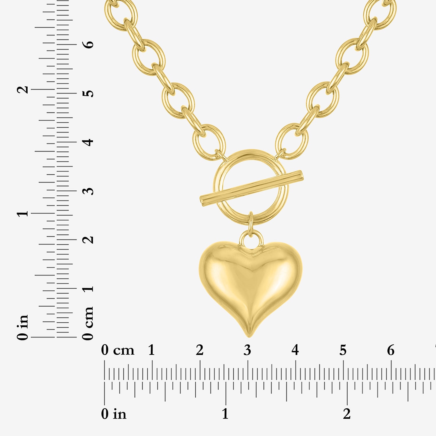 Bold Addiction Womens 14K Gold Over Brass Heart 18 Inch Pendant Necklace