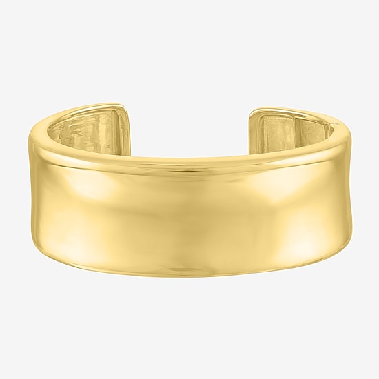 Bold Addiction Womens 14K Gold Over Brass Bangle Bracelet