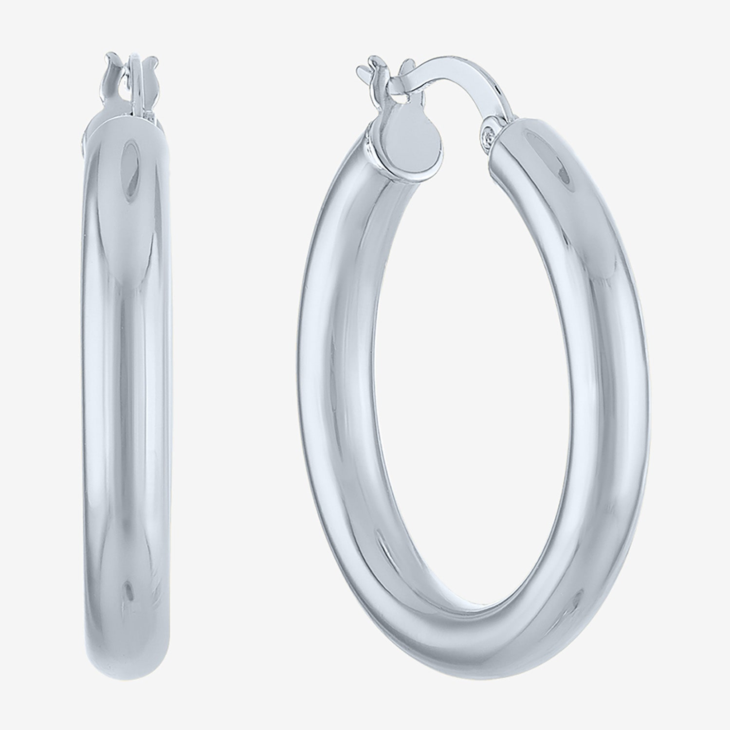 Bold Addiction Womens 30mm Hoop Earrings