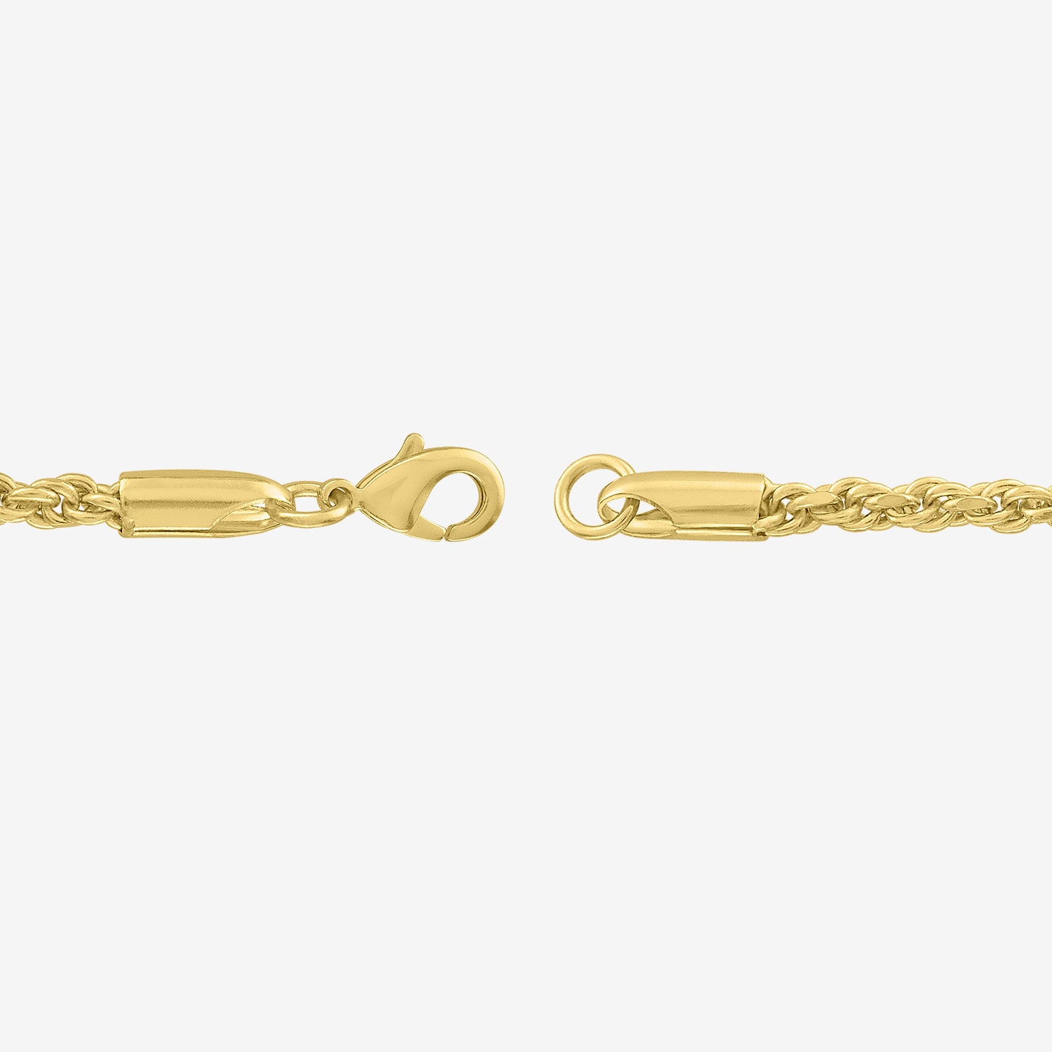 Bold Addiction Womens 14K Gold Over Brass 18 Inch Rope Chain Necklace