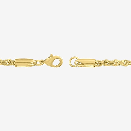 Bold Addiction Womens 14K Gold Over Brass 18 Inch Rope Chain Necklace