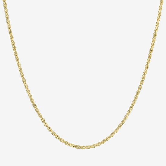 Bold Addiction Womens 14K Gold Over Brass 18 Inch Rope Chain Necklace