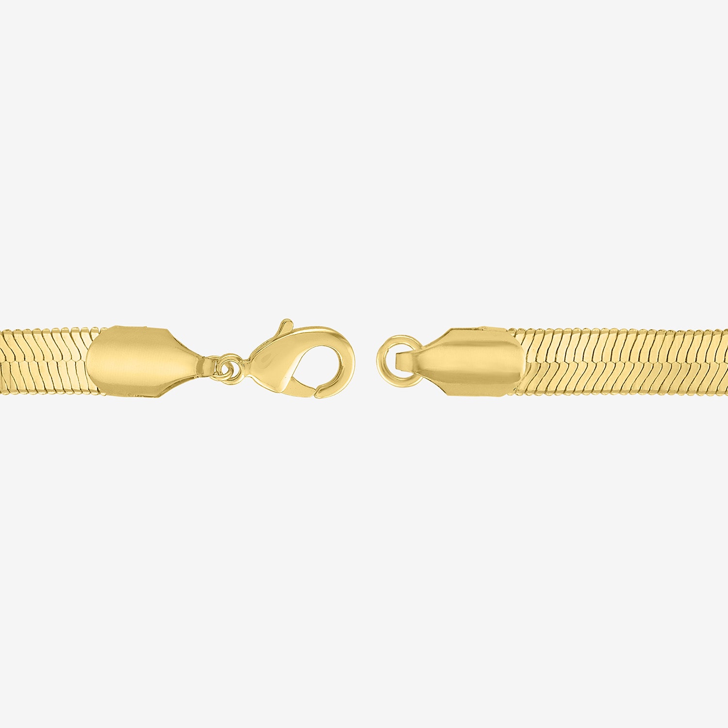 Bold Addiction Unisex Adult 14K Gold Over Brass 18 Inch Herringbone Chain Necklace