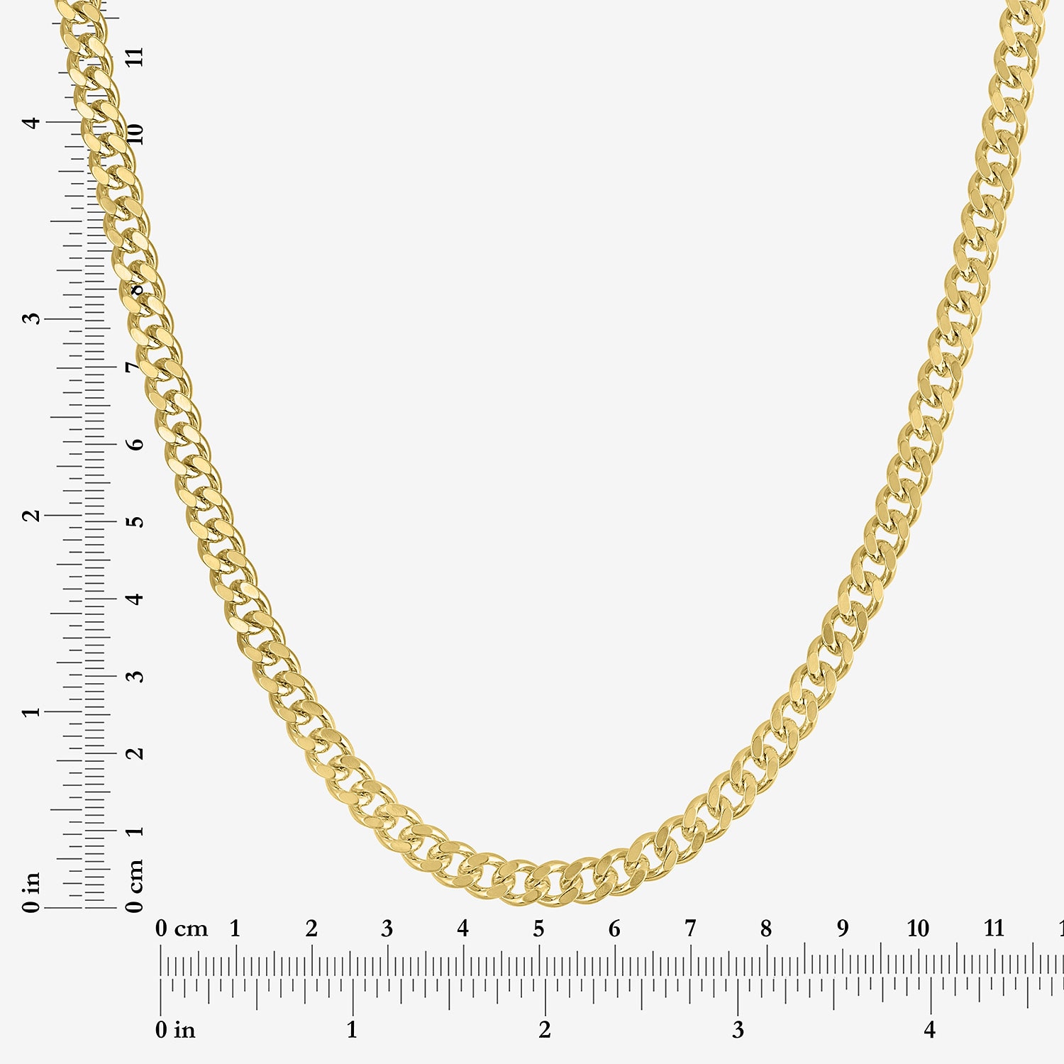 Bold Addiction Unisex Adult 14K Gold Over Brass 18 Inch Curb Chain Necklace
