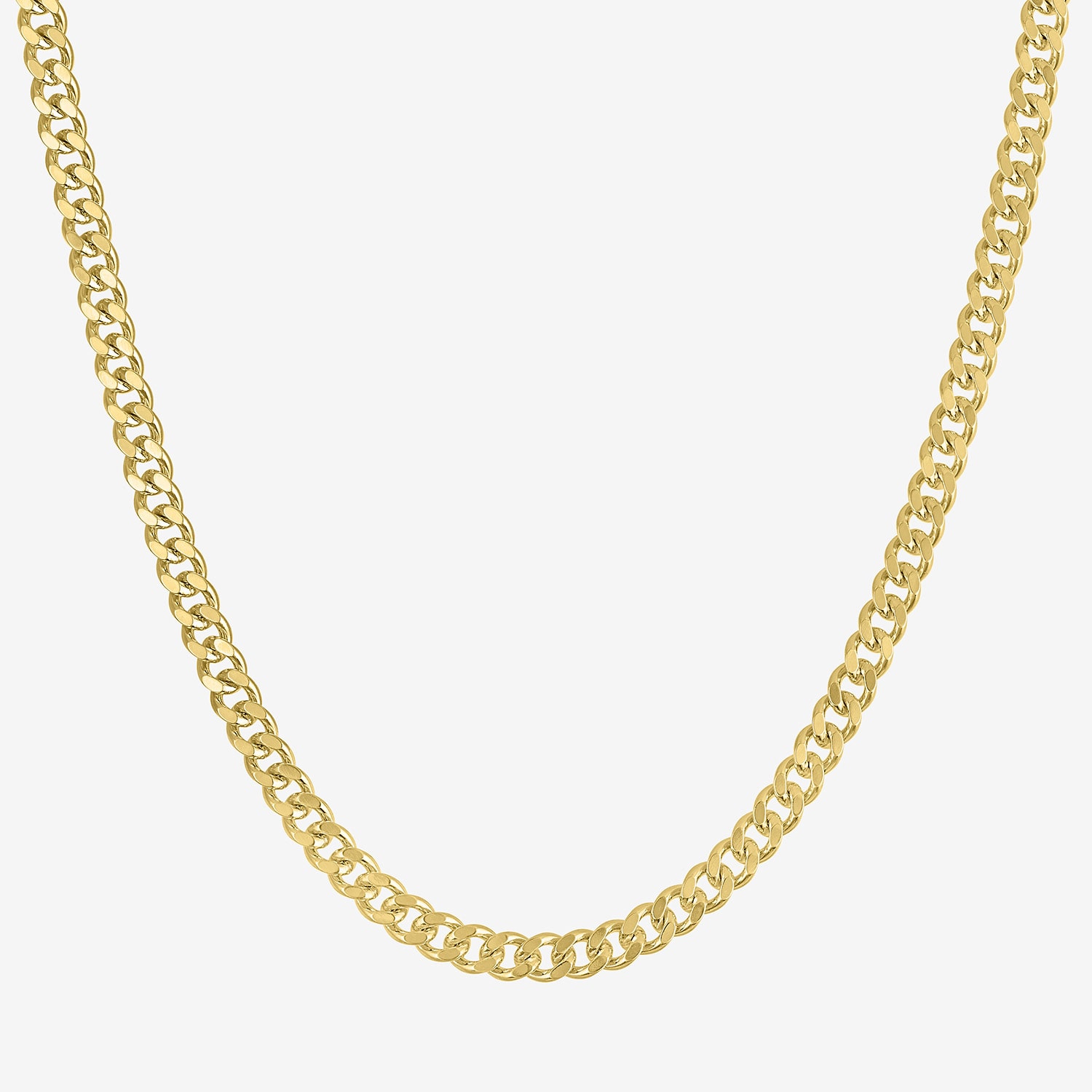 Bold Addiction Unisex Adult 14K Gold Over Brass 18 Inch Curb Chain Necklace