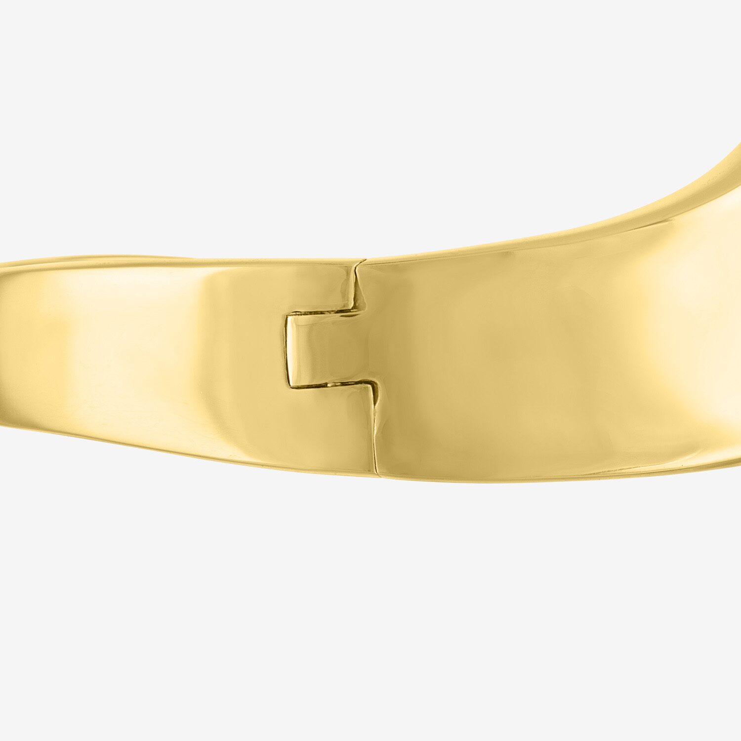 Bold Addiction Womens 14K Gold Over Brass Bangle Bracelet