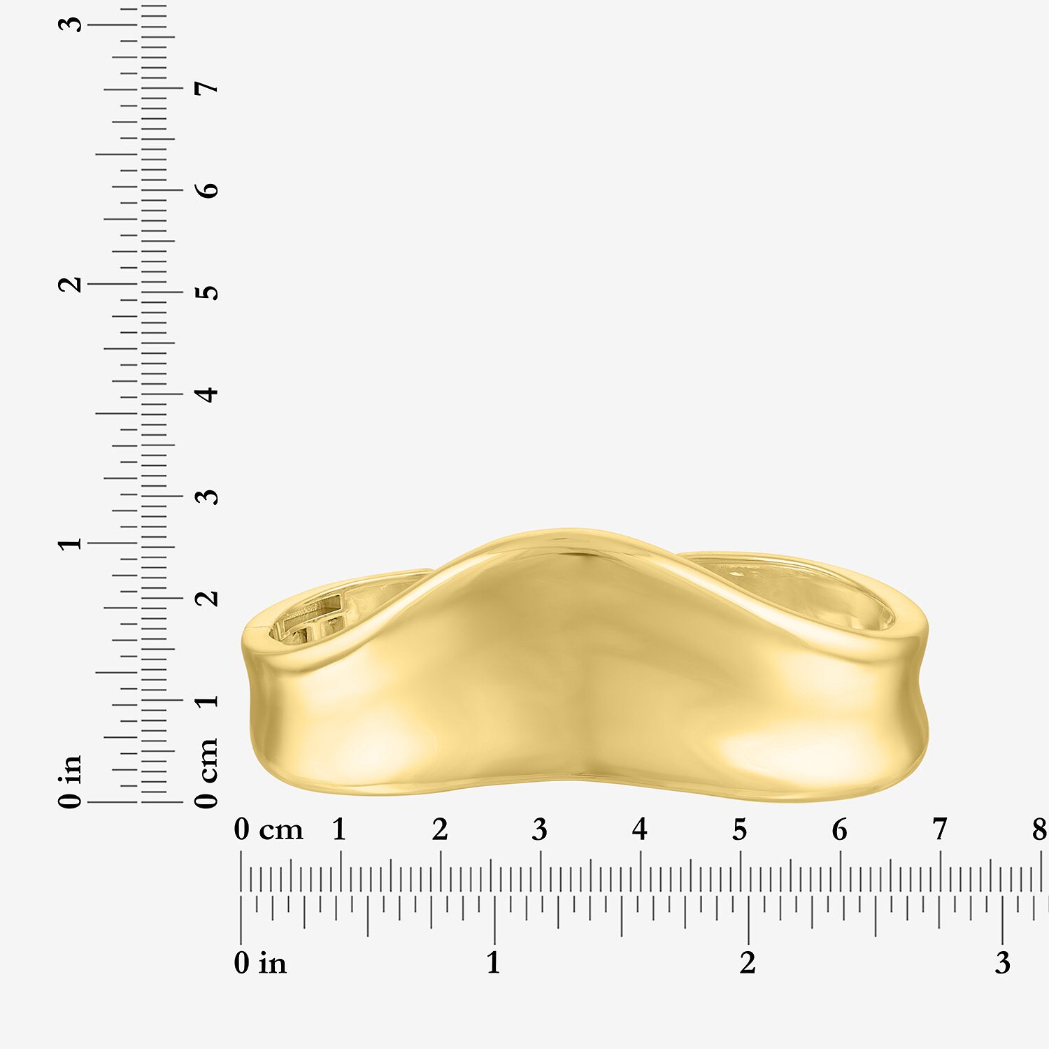 Bold Addiction Womens 14K Gold Over Brass Bangle Bracelet